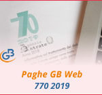 Paghe GB Web: Modello 770 2019