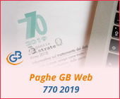 Paghe GB Web: Modello 770 2019