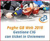 Paghe GB Web 2018: gestione CIG con ticket in Uniemens