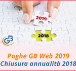 Paghe GB Web 2019: Chiusura annualità 2018
