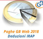 Paghe GB Web 2018: Deduzioni IRAP