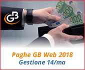 Paghe GB Web 2018: gestione 14/ma