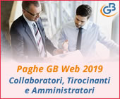 Paghe GB Web 2019: gestione Collaboratori, Tirocinanti e Amministratori