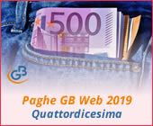 Paghe GB Web 2019: gestione Quattordicesima
