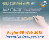 Paghe GB Web 2019: Incentivo Occupazione Garanzia Giovani