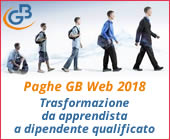 Paghe GB Web 2018: Trasformazione da apprendista a dipendente qualificato