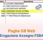 Paghe GB Web 2020: Caso pratico - Erogazione Assegno FSBA COVID-19