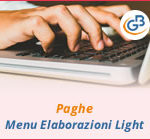 Paghe GB Web: menu Elaborazioni Light