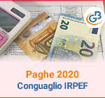 Paghe GB Web 2020: Conguaglio Irpef in busta paga