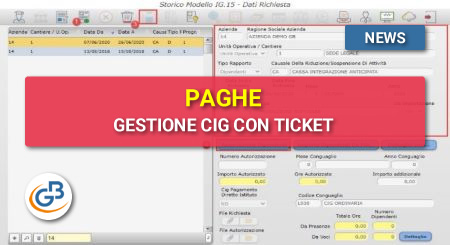 News - Paghe GB: Caso pratico – Gestione CIG con Ticket